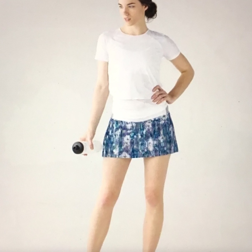 lululemon Blurry‎ Belle Multi Pleated Tennis Skort Time To Shine Swift Ultra 6 - Picture 9 of 9